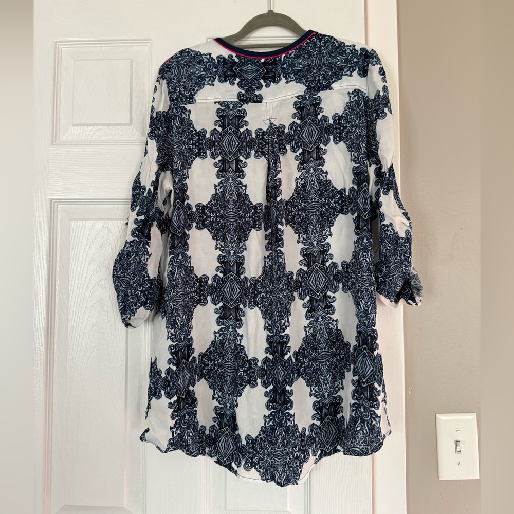 Soft Surroundings Pattern Flowy Blouse - image 7